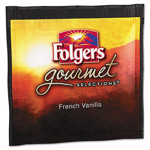 Folgers Gourmet Selections Coffee Pods, French Vanilla, 18/box (63102)