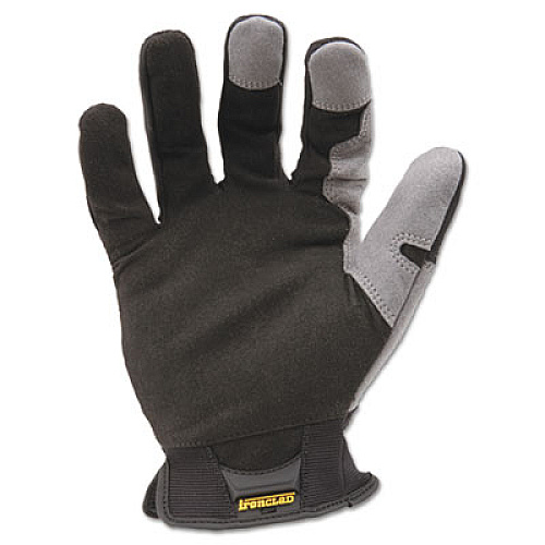 Ironclad Workforce Gloves, EN388: 3121, Medium, Gray/Black, Pair (WFG03M)