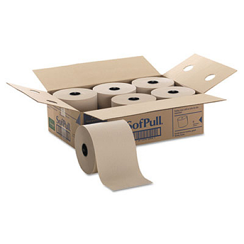 Georgia Pacific Professional Hardwound Roll Paper Towels, 7 4/5 X 1000ft, Brown, 6 Rolls/carton (26920)