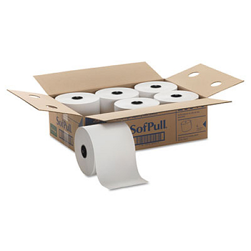 Georgia Pacific Professional Hardwound Roll Paper Towels, 7" X 1000ft, White, 6 Rolls/carton (26910)