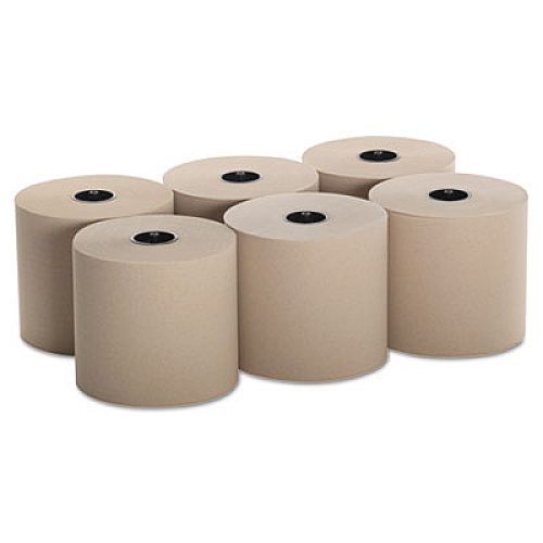 Georgia Pacific Professional Hardwound Roll Paper Towels, 7 4/5 X 1000ft, Brown, 6 Rolls/carton (26920)