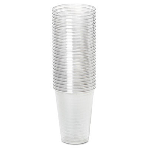 Dixie Clear Plastic PETE Cups, 10 oz, WiseSize, 25/Pack, 20 Packs/Carton (CP10DX)