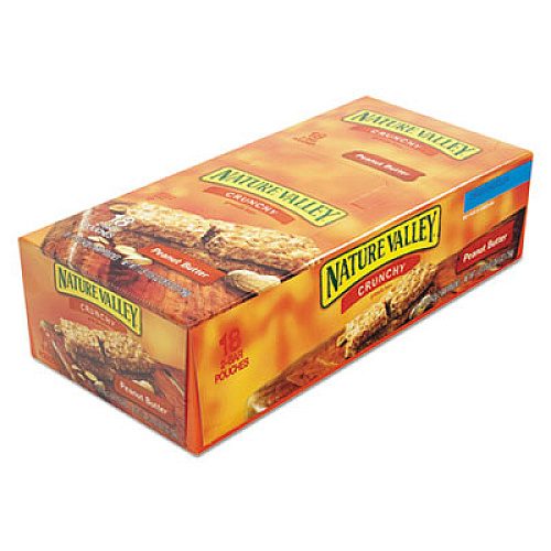 Nature Valley Granola Bars, Peanut Butter Cereal, 1.5 oz Bar, 18/Box (SN3355)