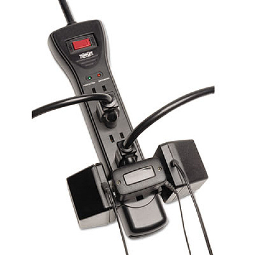 Tripp Lite Protect It! Surge Protector, 7 Outlets, 7 ft Cord, 2160 Joules, Black (SUPER7B)
