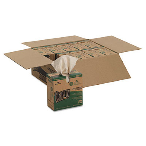 Georgia Pacific Professional Brawny Industrial Med Duty Premium Drc Wipers, 12 2/10x9 1/4, 120/bx, 10/ct (20077)