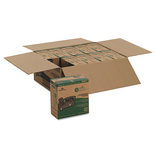 Georgia Pacific Professional Brawny Industrial Med Duty Premium Drc Wipers, 12 2/10x9 1/4, 120/bx, 10/ct (20077)