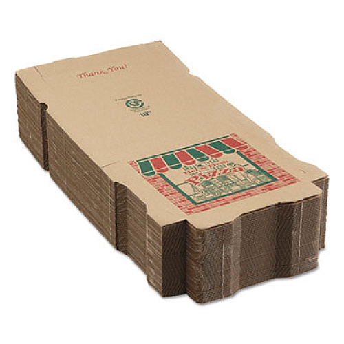 ARVCO CORRUGATED PIZZA BOXES, 10 X 10 X 1.75, KRAFT, 50/CARTON (9104314)