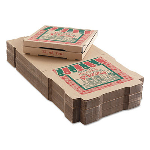 ARVCO CORRUGATED PIZZA BOXES, 16 X 16 X 1.75, KRAFT, 50/CARTON (9164314)