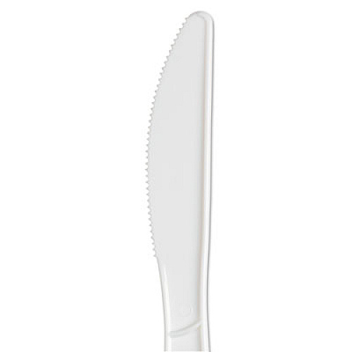 Dixie SmartStock Plastic Cutlery Refill, Series-B, Mediumweight Knife, White, 40/Pack, 24 Packs/Carton (SSK21P)