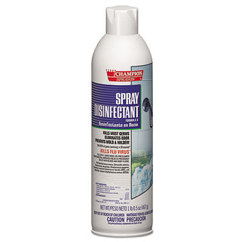 Chase Products Champion Sprayon Spray Disinfectant, 16.5 oz Aerosol Spray, 12/Carton (5157)