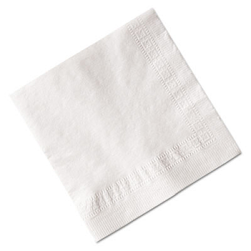 Tork Advanced Beverage Napkins, 2-Ply, 9.25 x 9.25, Poly-Pack, White, 6,000/Carton (B1242)