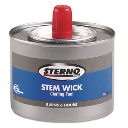 Sterno Chafing Fuel Can With Stem Wick, Methanol, 6 Hour Burn, 1.89 g, 24/Carton (10102)