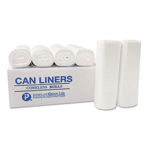 Inteplast Group INSTITUTIONAL LOW-DENSITY CAN LINERS, 33 GAL, 0.58 MIL, 33" X 39", NATURAL, 250/CARTON (SL3339HVN)