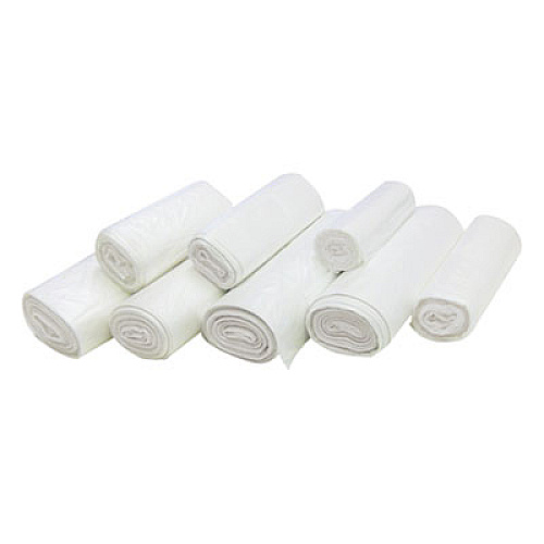 Inteplast Group High-Density Commercial Can Liners, 7 gal, 6 mic, 20" x 22", Clear, Perforated Roll, 50 Bags/Roll, 40 Rolls/Carton (EC202206N)