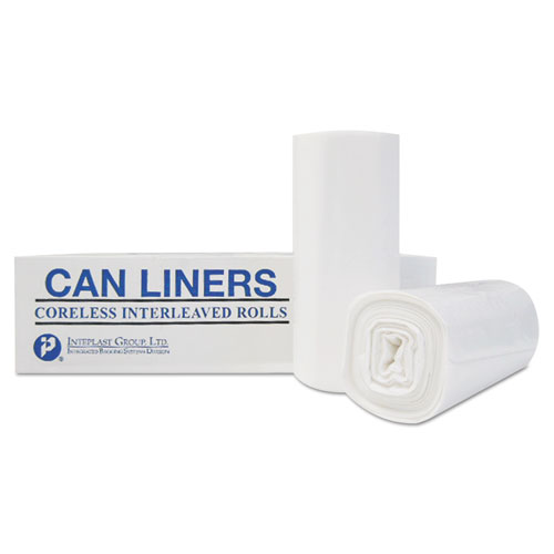 Inteplast Group INSTITUTIONAL LOW-DENSITY CAN LINERS, 33 GAL, 0.58 MIL, 33" X 39", NATURAL, 250/CARTON (SL3339HVN)