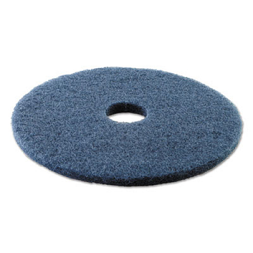Boardwalk Burnishing Floor Pads, 17" Diameter, Aqua, 5/Carton (BWK4017AQU)