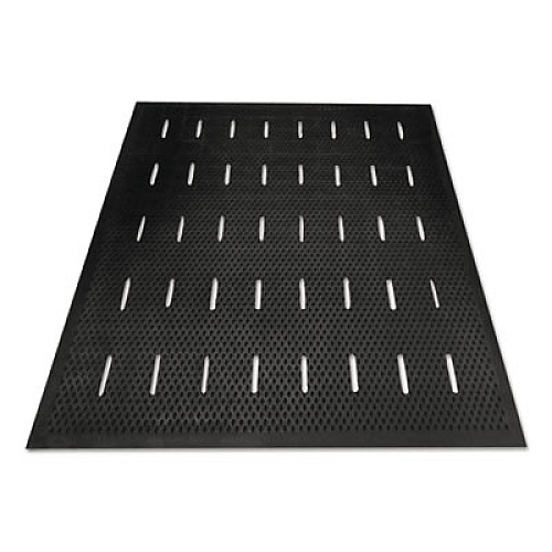 Guardian Free Flow Comfort Utility Floor Mat, 36" x 48", Black Non-Slip Vented Surface (34030401)