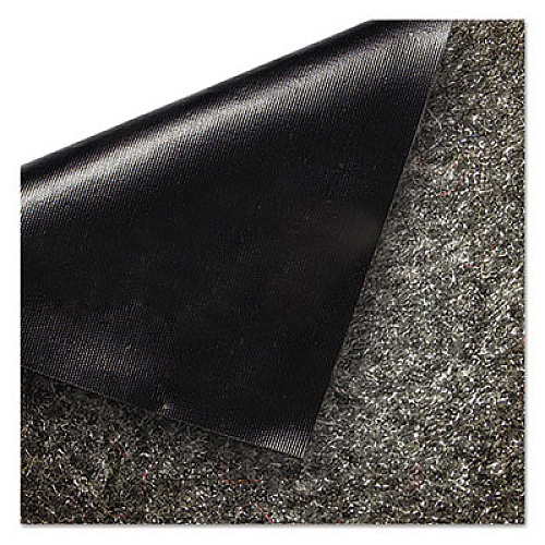 Guardian Silver Series Indoor Walk-Off Mat, Rectangular, Salt/Pepper/Black Plush Pile Surface, 36" x 60" (74030530)