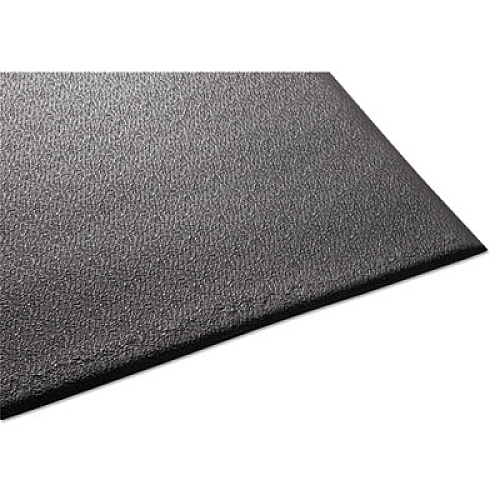 Guardian Soft Step Supreme Anti-Fatigue Floor Mat, Rectangular, Black Cross-Hatch Embossed Surface, 36" x 60" (24030501DIAM)