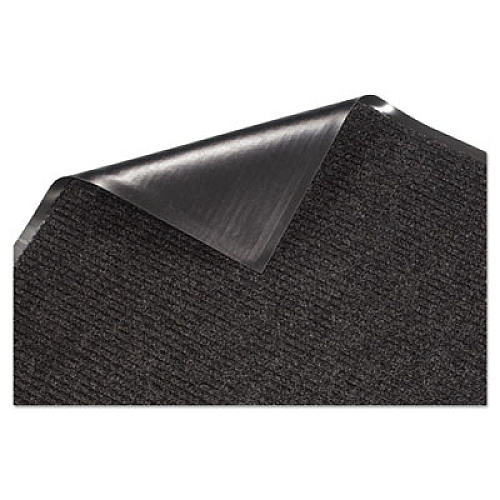 Guardian Golden Series Dual Rib Indoor Wiper Mats, Rectangular, Charcoal Gray Carpeted Surface, 48" x 72" (64040630)