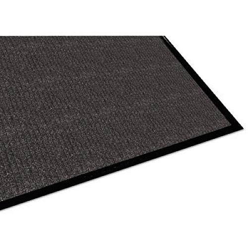 Guardian Golden Series Dual Rib Indoor Wiper Mats, Rectangular, Charcoal Gray Carpeted Surface, 36" x 60" (64030530)