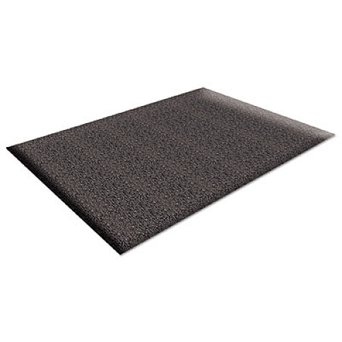 Guardian Soft Step Supreme Anti-Fatigue Floor Mat, Rectangular, Black Cross-Hatch Embossed Surface, 36" x 60" (24030501DIAM)