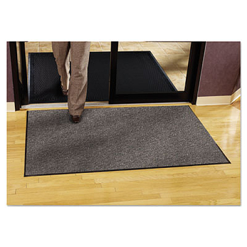 Guardian Silver Series Indoor Walk-Off Mat, Rectangular, Salt/Pepper/Black Plush Pile Surface, 36" x 60" (74030530)