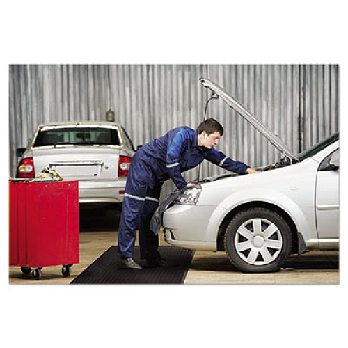 Guardian Air Step Antifatigue Mat, Polypropylene, 36 x 144, Black (24031202)