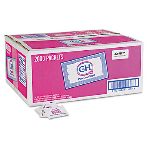 C&H GRANULATED SUGAR PACKETS, 0.1 OZ, 2000/CARTON (845360)