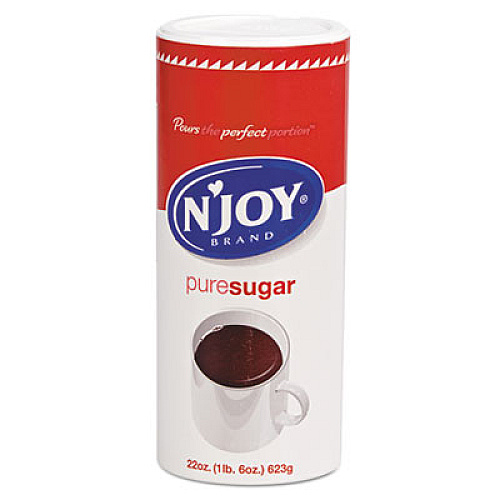 N'Joy Pure Sugar Cane, 22 oz Canisters, 8/Carton (827820)
