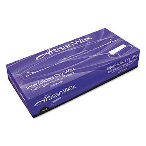 Bagcraft WF12 Interfolded Dry Wax Deli Paper, 12 x 10.75, White, 500/Box, 12 Boxes/Carton (012012)
