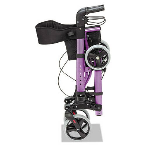 HealthSmart Gateway Aluminum Rollator, Adjusts 31" to 36", 300 lb Capacity, Purple (50150121110)