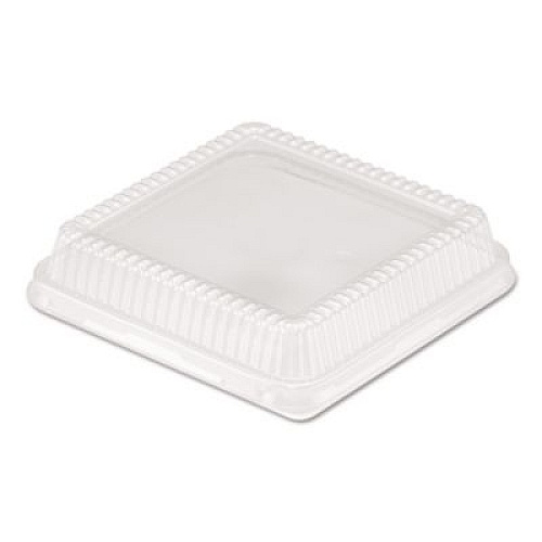 HFA Plastic Dome Lid, 8.25 x 8.25 x 1.5, Clear, 500/Carton (4048DL)