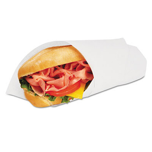 Bagcraft Grease-Resistant Paper Wraps and Liners, 14 x 14, White, 1,000/Box,  4 Boxes/Carton (057014)