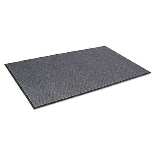 Crown Needle-Rib Wiper/Scraper Mat, Rectangular, Gray Ribbed Surface, 36" x 60" (NR0035GY)