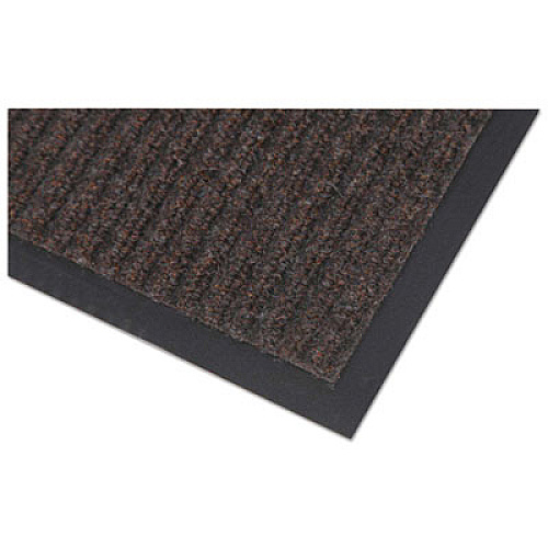 Crown Needle-Rib Wiper/Scraper Mat, Rectangular, Brown Ribbed Surface, 48" x 72" (NR0046BR)