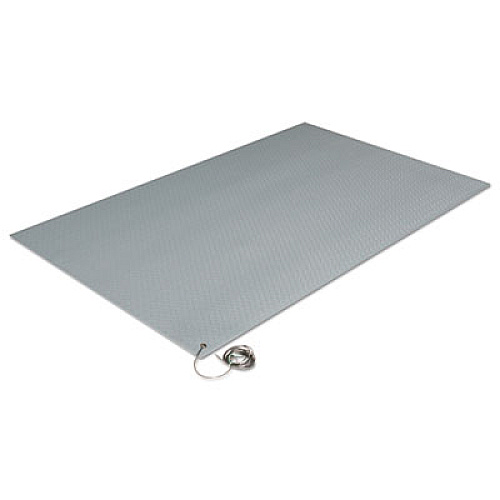 Crown Antistatic Comfort-King Mat, Sponge, 24 x 60, Steel Gray (ZC0025GY)