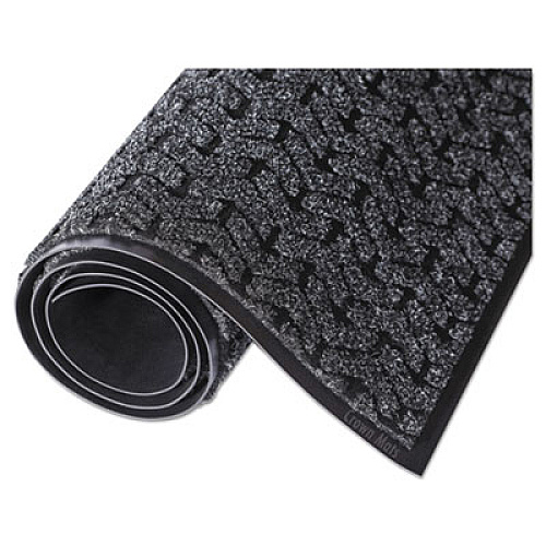 Crown Tire-Track Scraper Mat, Needlepunch Polypropylene/Vinyl, 36 x 60, Charcoal (TE0035AC)