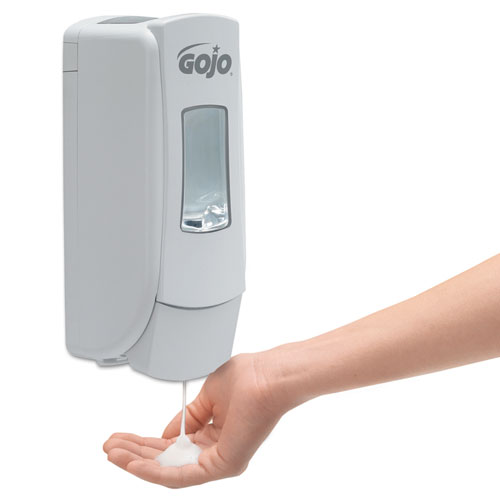 GOJO ADX-7 DISPENSER, 700 ML, 3.7" X 3.5" X 9.7", WHITE, 6/CARTON (878006CT)