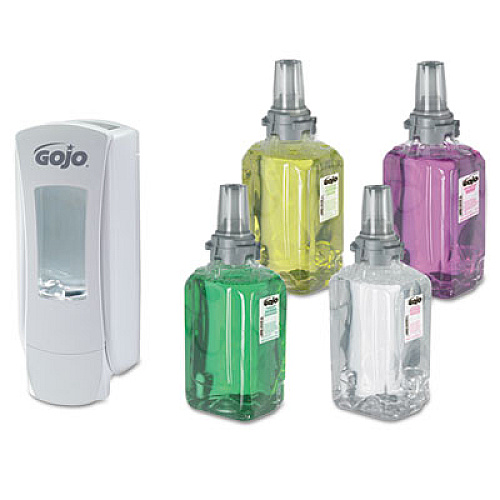 GOJO ADX-12 DISPENSER, 1250 ML, 4.5" X 4" X 11.75", WHITE (888006)
