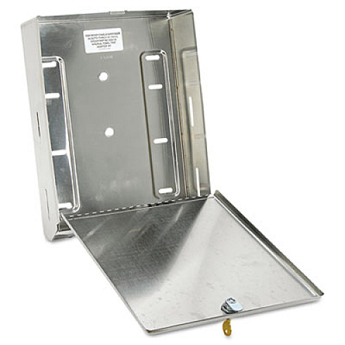Bobrick Surface-Mounted Paper Towel Dispenser, 10.75 x 4 x 14, Stainless Steel (262)
