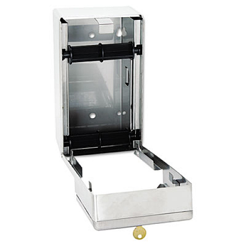 Bobrick Stainless Steel Two-Roll Tissue Dispenser, 6.06 x 5.94 x 11, Stainless Steel (2888)