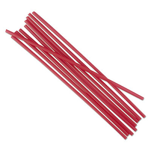 Boardwalk SINGLE-TUBE STIR-STRAWS, 5 1/4", RED, 1000/PACK (BWKSTRU525R10PK)