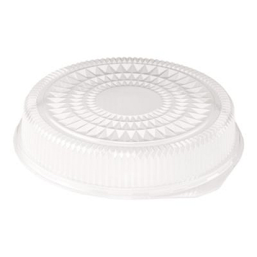 HFA Round Plastic Dome Lid, Embossed, Fits 212/213, 16" Diameter, Clear, 25/Carton (2012DL)