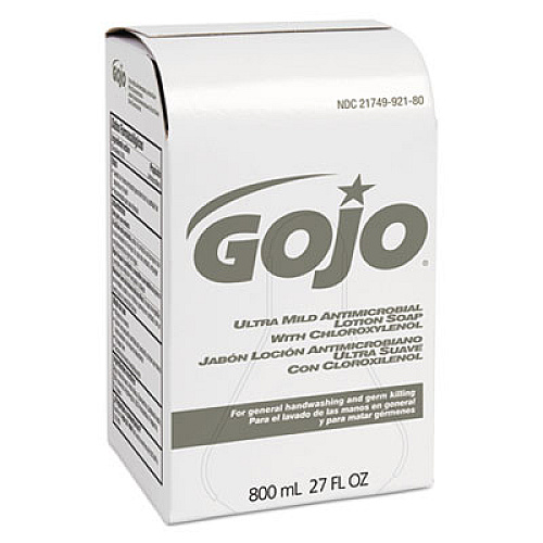 GOJO Ultra Mild Lotion Soap with Chloroxylenol Refill, Coconut Scent, 800 mL, 12/Carton (921212CT)