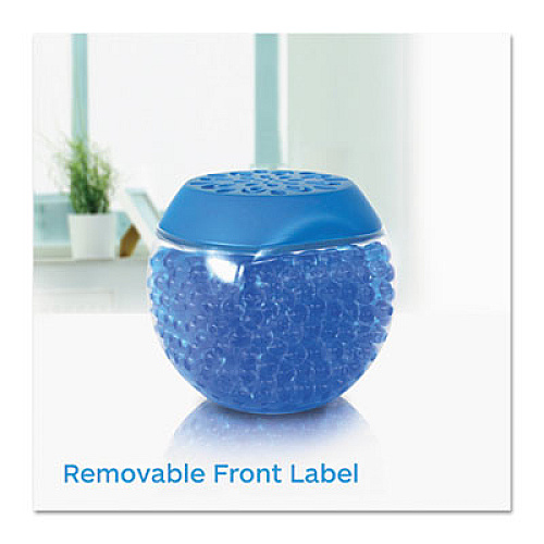 BRIGHT Air Scent Gems Odor Eliminator, Cool and Clean, Blue, 10 oz Jar, 6/Carton (900228CT)