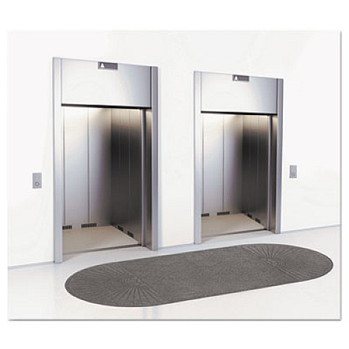 Guardian EcoGuard Diamond Floor Mat, Double Fan, 36 x 96, Charcoal (EGDDF030804)