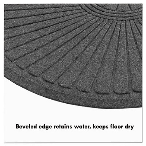 Guardian EcoGuard Diamond Floor Mat, Fan Only, 24 x 36, Charcoal (EGDFAN020304)