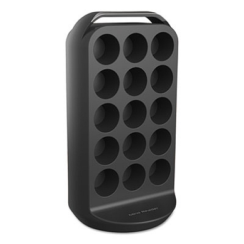 Mind Reader Coffee Pod Carousel, Fits 30 Pods, 6 7/8 x 6 7/8 x 12 5/8, Black (CRS02BLK)
