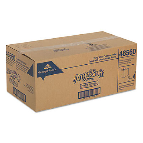 Georgia Pacific Professional Ultra Premium Facial Tissue, 2-Ply, White, 96 Sheets/Box, 36 Boxes/Carton (46560)